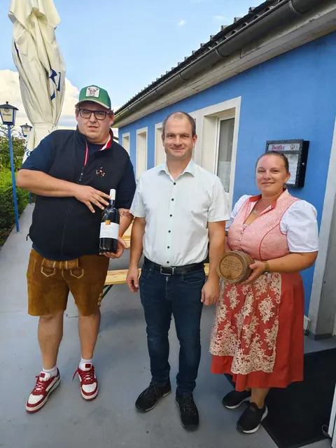 Jürgen Reinberger, Ludwig Buchecker, Jaqueline Reinberger | Foto: Fürst