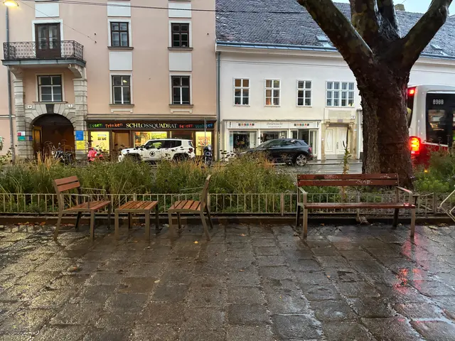 Direkt hinter dem Schanigarten befinden sich öffentliche Bänke. Eine Anrainer will beobachtet haben, dass das Lokal auch an jene serviert, die dort sitzen. | Foto: Barbara Schuster/MeinBezirk