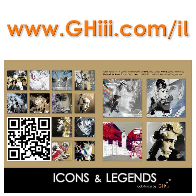 GHiii bringt Ikonen auf die Leinwand. Als poppige look-twice Kunstwerke. Maria Kofler interpretiert diese Ikonen am Saxofon mit ihrem einzigartigen Stil. | Foto: GHiii