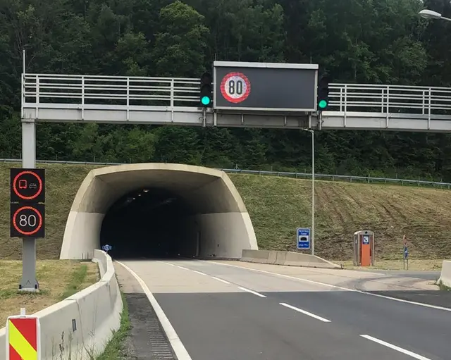 Im Herzogbergtunnel kommt es am Samstag zu einer Großübung. | Foto: Asfinag
