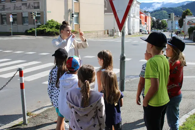 Im Kindersommer wurde der Schulweg geübt. | Foto: Wöhry