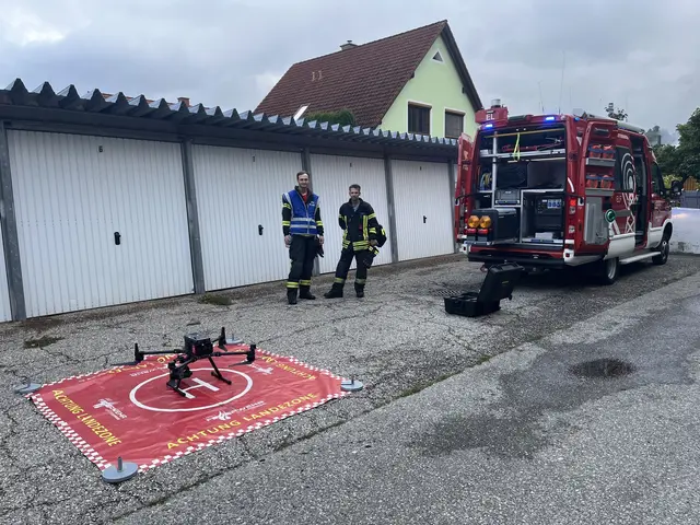Eine Drohne kam zum Einsatz. | Foto: FF/Nico Schaden