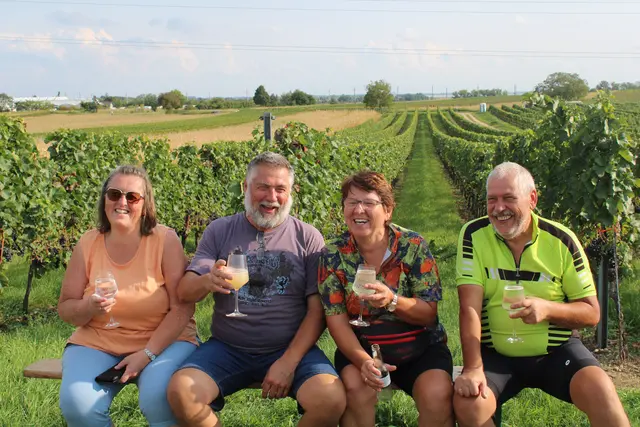 Bei der Sturmwanderung wurde viel getrunken und viel gelacht.
