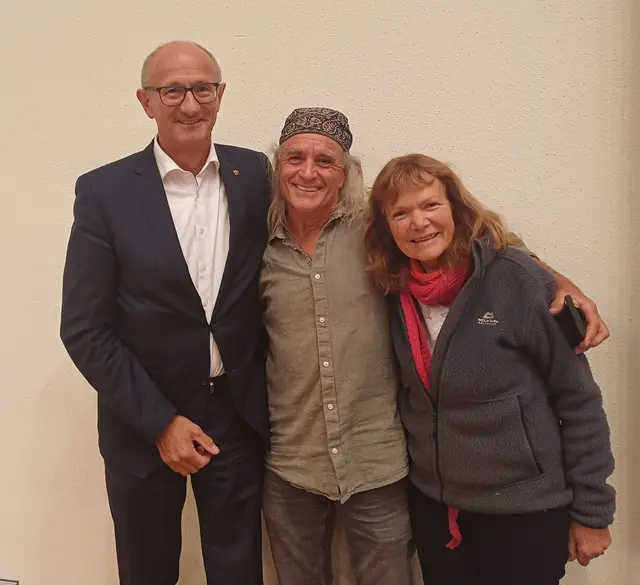 Landeshauptmann Anton Mattle, Heinz Zak und Ehefrau Angelika | Foto: Monika Hammerl