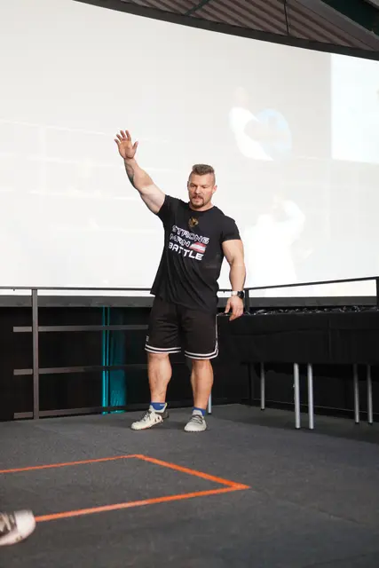 Strongman Champion und "World's Strongest Man" Emanuel Pescari war ebenso vor Ort.