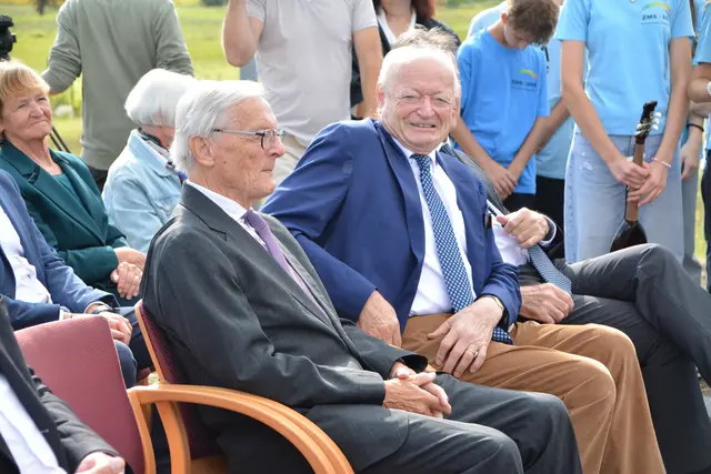 Ehemaliger Bundeskanzler Wolfgang Schüssel und Ex-Nationalratspräsident Andreas Khol nahmen am Festakt in Großwarasdorf teil.