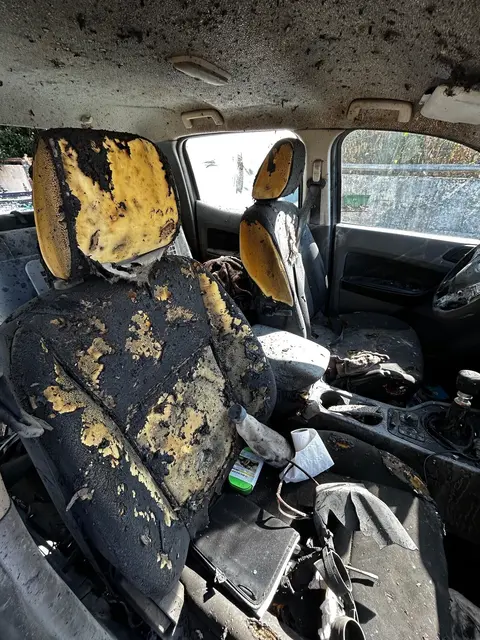 In Mörbisch explodierte die Munition für die Stareabwehr in einem Auto.  | Foto: LPD Burgenland