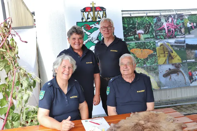 Astrid Wirth, Alois Kornhäusl, Grete Kellner und Josef Haberl von der Berg- und Naturwacht, Einsatzstelle Kalsdorf. | Foto: Edith Ertl