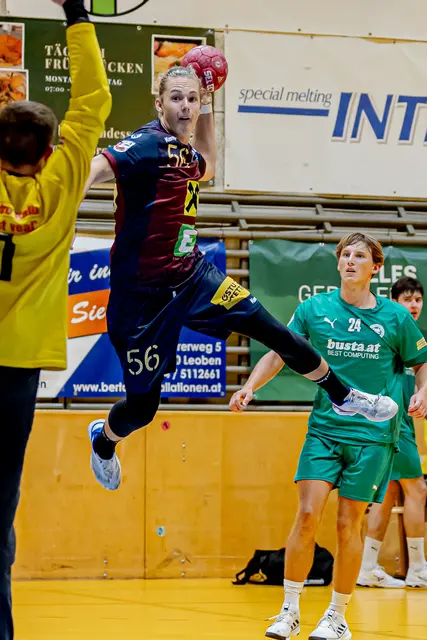 Julian Scheer, Nachwuchstalent der Sportunion Leoben, bekam Einsatzzeit in der Kampfmannschaft. | Foto: Robert Edegger