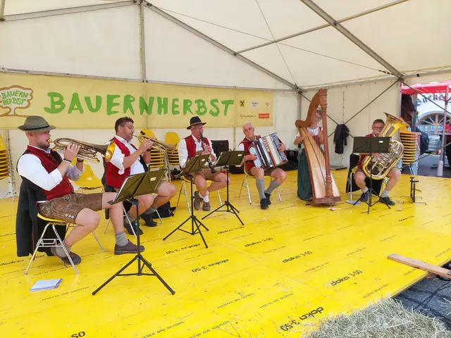 Die Seewiesn Musi spielte am Marktplatz auf. | Foto: Regina Langreiter