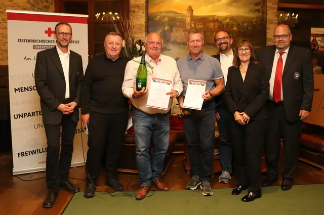 In der Nettowertung A siegte Bernhard Leitenmüller vor Wolfgang Greil (beide Linzer GC Luftenberg) und Manuel Leitner (GC, Dilly, nicht am Bild).  | Foto: Eckhart Herbe