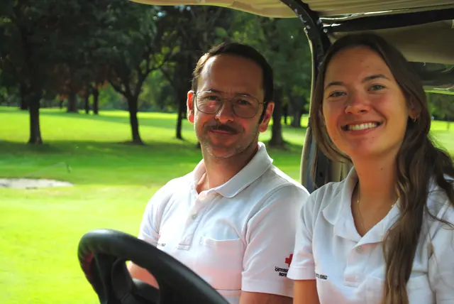 Spezialeinsatz RK-Golfturnier - bei der schon 14. Auflage in Luftenberg sorgten die Retter mit Kompetenz und Charme für einen erfolgreichen Golftag.  | Foto: Neuling