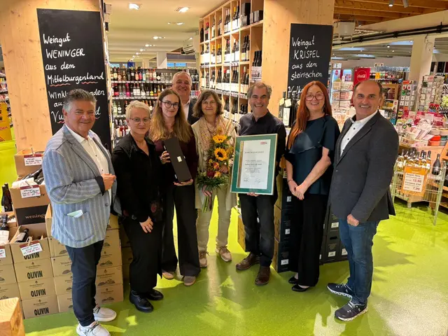 Das Kaufhaus von Georg Loder wurde für 150 Jahre Unternehmertum geehrt. | Foto: WKO