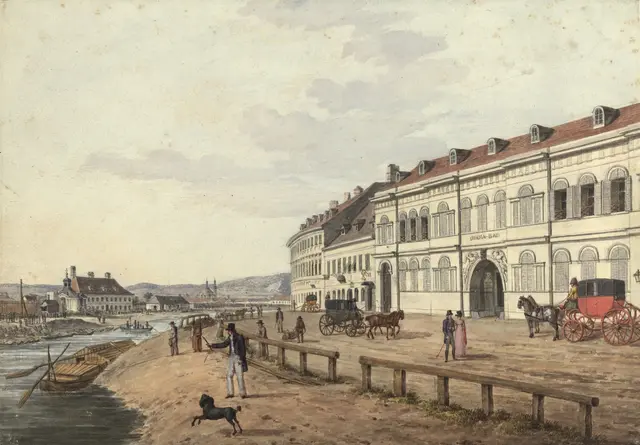 Das erste Dianabad um 1810–1820 | Foto: Archiv Wien Museum