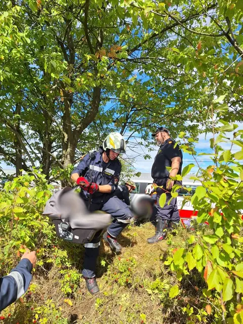 Auch Babys waren im Zug. | Foto: FF Groß Siegharts