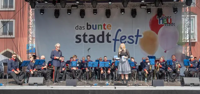 Die Stadtmusikkapelle spielte am Samstag auf. | Foto: zVg