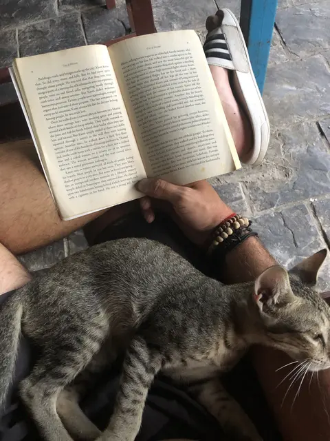 Für Stefan bleibt aber zwischendurch immer etwas Zeit, um ein Buch zu lesen. | Foto: Stefan Liebhart