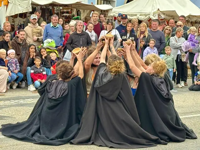 Tanzeinlagen von jungen Hoffräulein gab es an beiden Eventtagen in Eggenburg am Hauptplatz. | Foto: Markus Kahrer