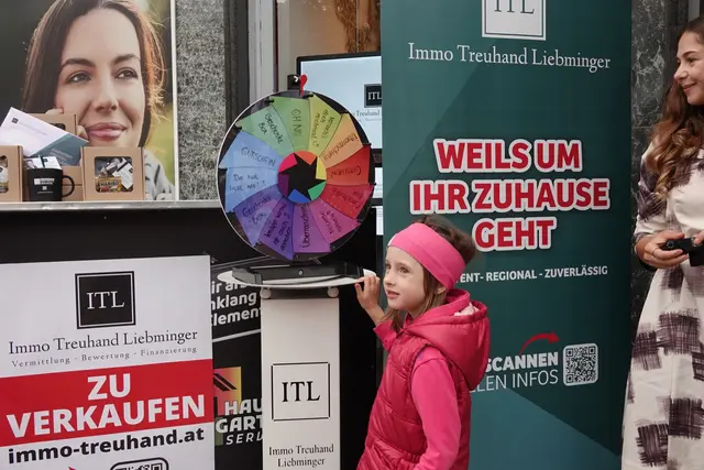 Auch die jüngsten Besucher versuchten ihr Glück am Glücksrad. | Foto: Michael Blinzer