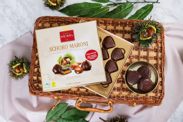So sehen die Schoko Maroni aus.  | Foto: Confiserie Heindl