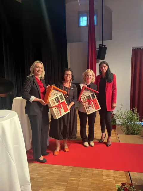 Bürgermeisterin Monika Weberberger-Rainer erzählt, welche Projekte in den kommenden Perioden umgesetzt werden sollten.  | Foto: Sarah Rainer