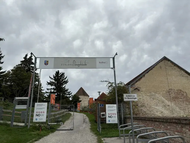 Über dem Schloss Neugebäude ziehen dunkle Wolken auf, die Kulturkommission lehnte den Förderantrag ab.  | Foto: Luca Arztmann/MeinBezirk