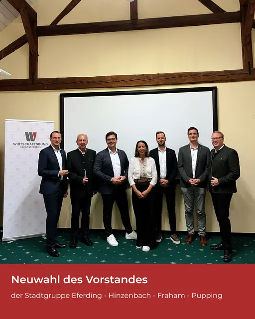 Bei der vergangenen Versammlung wählt der Wirtschaftsbund das neue Vorstandsteam und setzte klare Impulse für die Region. | Foto: Wirtschaftsbund Eferding
