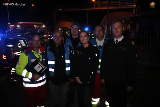 BH Elisabeth Kladiva und der stellvertretende Landesfeuerwehrkommandant Christian Leitgeb (r.) beobachteten die Übung. | Foto: BFV Voitsberg/Patrick Marcher