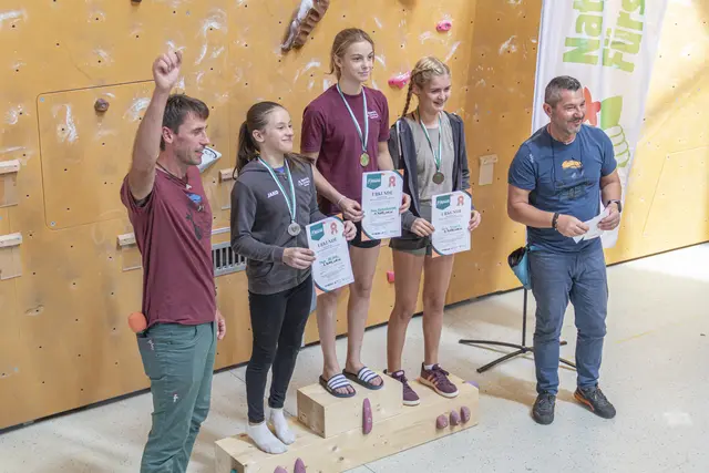 In der U15 der Damen ging der Landesmeister an Anna Kerschbaumer, gefolgt von Maja Sejak und Nora Dionis. | Foto: Valerie Sammer