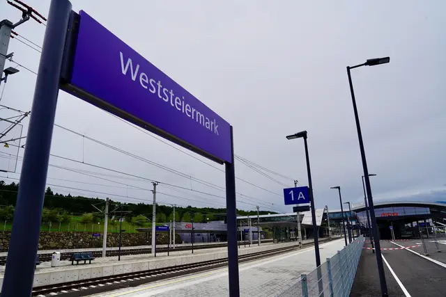 Der Bahnhof Weststeiermark ist der neue Halt der Koralmbahn auf steirischer Seite. | Foto: MeinBezirk/Simon Michl