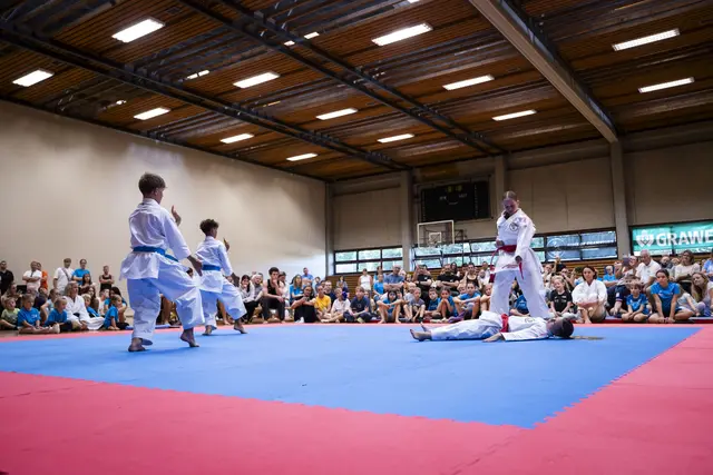 Bei der Eröffnungsshow erhielten die zahlreichen Gäste einen direkten Einblick in die Arbeit des Vereins. | Foto: Frieways-Karateklub