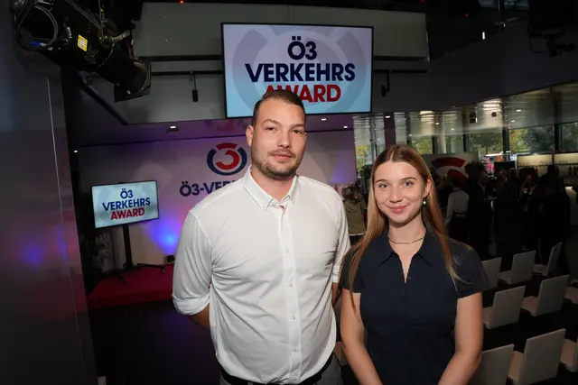 Alexander Goriupp und Marlene Sapotnik wurden für ihre Zivilcourage und ihren Mut als Lebensretter ausgezeichnet. | Foto: Roman Zach-Kiesling/ORF