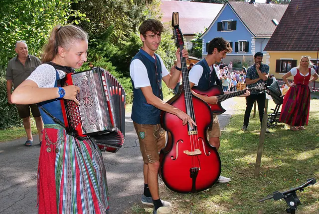 Musik sorgt beim traditionellen Kellergasslfest für die gute Laune. | Foto: MeinBezirk/Gerda Sammer-Schmidt