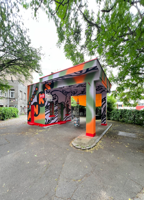 Im Gegensatz zu Innsbruck bieten andere Städte wie Berlin oder Hamburg viel permanenten Raum für Kultur. Für HNRX eine Inspiration. Im Bild: Werk von HNRX in Berlin. | Foto: HNRX