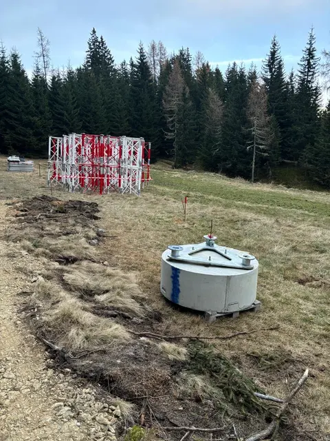 Windmessmasten dienen ausschließlich der Datenerfassung. | Foto: Privat