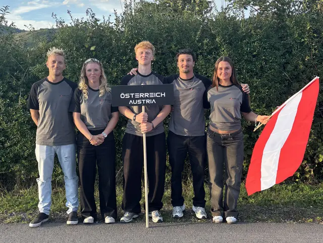 Joe Peck, Mariella Flemme, Luca Berg, Nicki Pranger, Rosa Pacher bei der Open-EM in Deutschland (v. l.)
 | Foto: Wakelifeclub