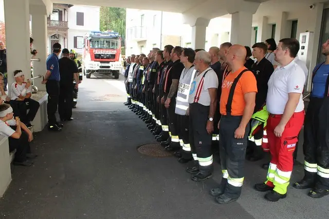 Insgesamt 40 Feuerwehrleute waren beim Übungseinsatz gefordert. | Foto: K. Lenz, B. Egger, FF Inzing, D. Hatzendorf