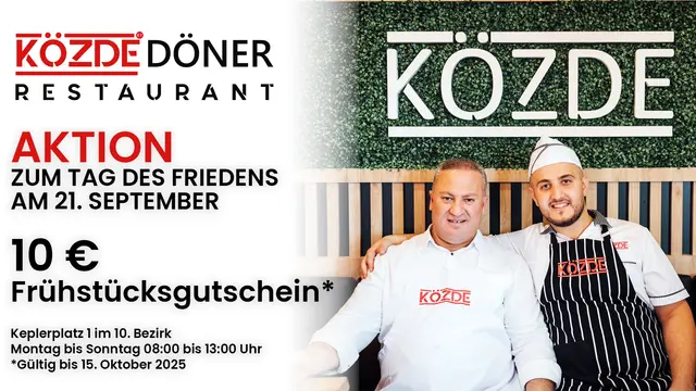 MeinBezirk-Leserinnen und -Leser dürfen sich freuen! Alle die einen Screenshot von diesem Beitrag beim Közde Döner Restaurant vorlegen, erhalten einen Frühstückgutschein im Wert von 10 Euro.  | Foto: Közde Döner Restaurant