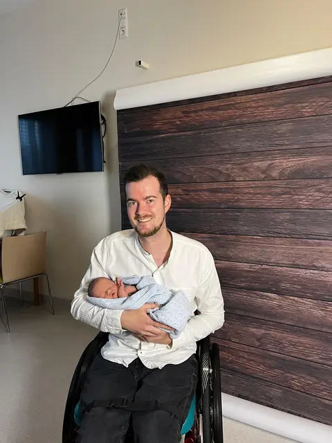 Motivation pur: Sohn Jonas gibt Jonathan die Kraft, weiterzukämpfen. | Foto: Jonathan Voggenreiter