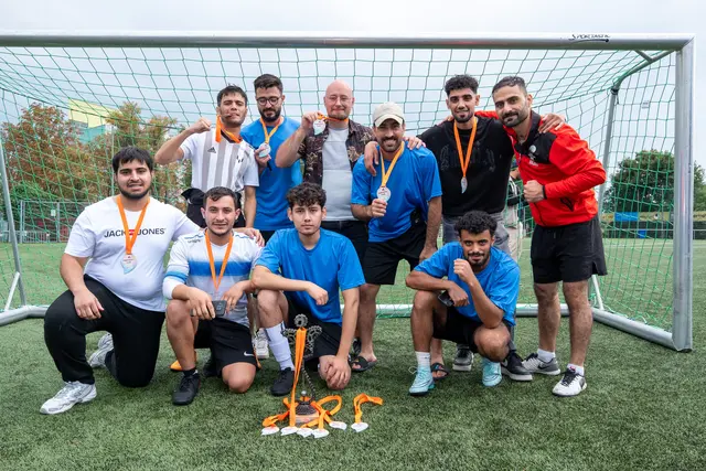 Die Siegermannschaft der Gruppe A „Bildungscampus“. | Foto: Attila Izmir