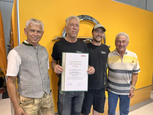 Im Rahmen des 55-jährigen Jubiläums wurde das Unternehmen von der Wirtschaftskammer ausgezeichnet. | Foto: WKO Regionalstelle Ennstal/Salzkammergut
