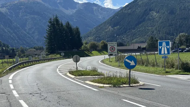 Bei der Zufahrt zur A10 Tauernautobahn in St. Michael im Lungau. | Foto: pjw