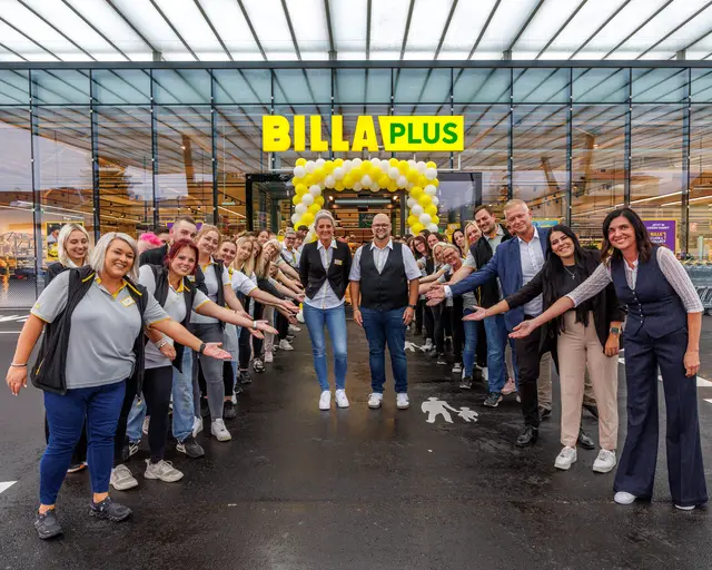 Der Billa Plus wurde feierlich wiedereröffnet. | Foto: Billa/Scheriau