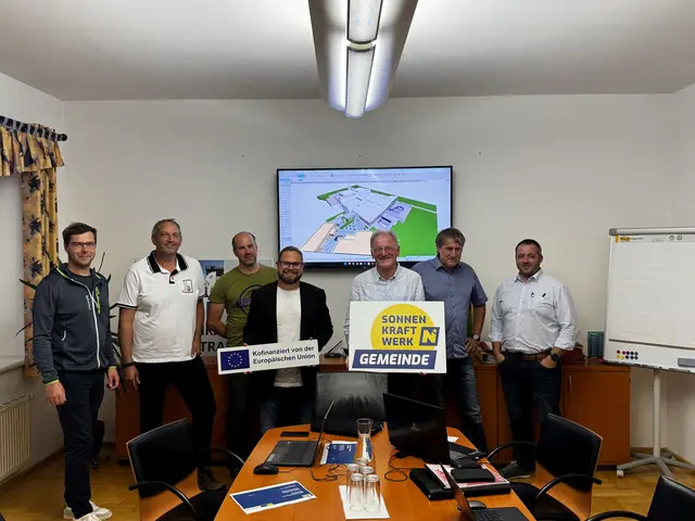 Christoph Ruspekhofer, Gemeinderat Clemens Blamauer, Gemeinderat Ewald Heigl, Christoph Schwarz (eNu), Bürgermeister Friedrich Fahrnberger, Harald Pohl und Gemeinderat Leonhard Kupfer. | Foto: Marktgemeinde Göstling/Ybbs