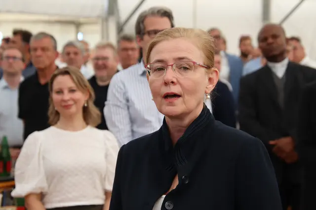 Die ungarische Botschafterin Edit Szilágyiné-Bátorfi. | Foto: Martin Wurglits