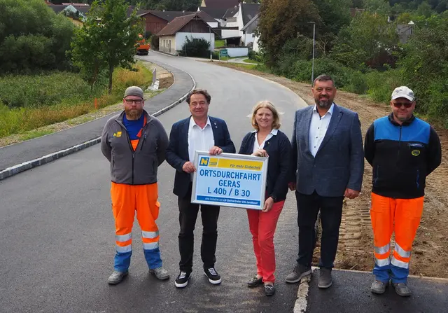 Fertigstellung B 30 / L 40b Ortsdurchfahrt Geras. | Foto: Amt der NÖ Landesregierung