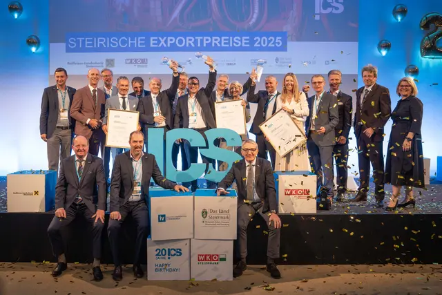 Das Internationalisierungscenter Steiermark, kurz ICS, prämierte drei steirische Unternehmen, die sich durch Export auszeichnen konnten. | Foto: ICS/Foto Fischer