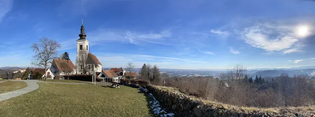 Blick auf die wunderschöne Wallfahrtskirche am Frauenberg. | Foto: Waltraud Fischer