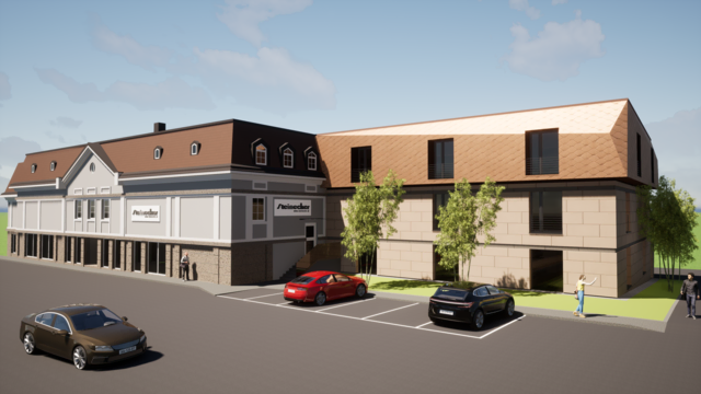 Rendering des geplanten Zubaus. | Foto: Schaupp Bauplanung GmbH