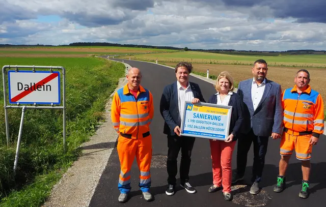 Fertigstellung Fahrbahnerneuerung L 1152 und L 1191 Hötzelsdorf-Dallein-Goggitsch. | Foto: Amt der NÖ Landesregierung